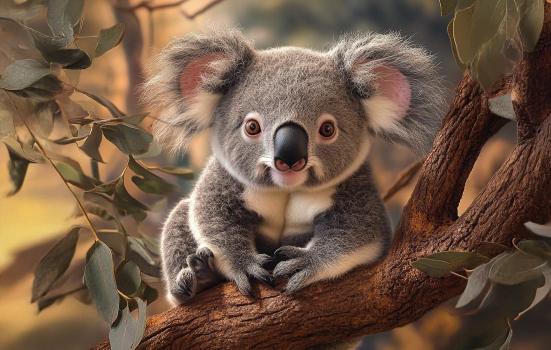 Los koalas pasan la mayor parte del tiempo en la copa de los árboles